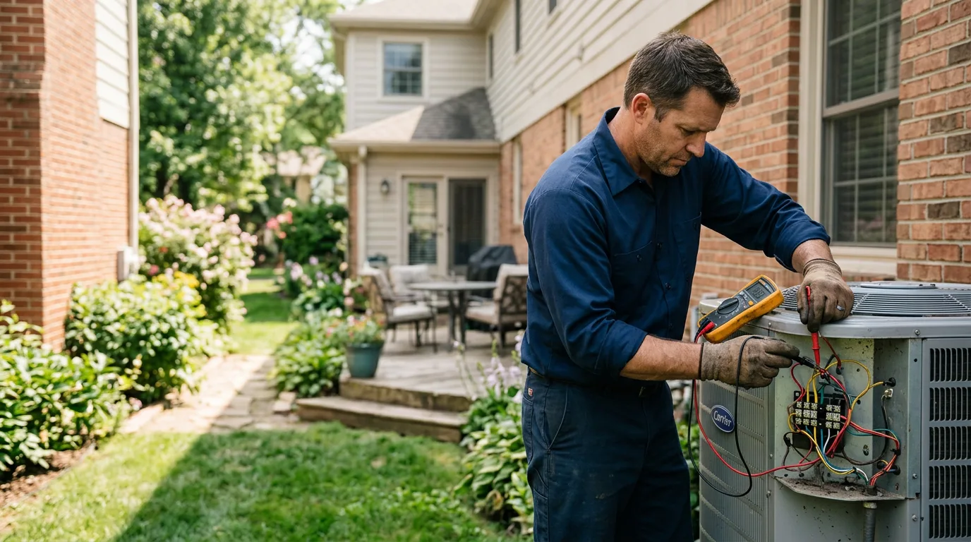 HVAC technician working near Sandy Hook, VA